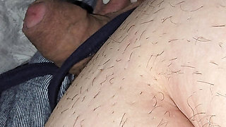 Stepmom hand slip and pulled out stepson dick without