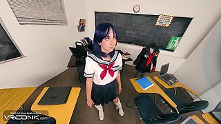 Hot Student 18+ Gets Fucked Upskirt And Has Real Orgasm In Cosplay Parody Hd - Ryuko Matoi, Vr Porn And Macy Meadows