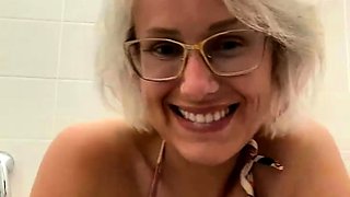 Big boobs milf masturbates with her dildo