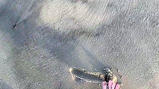 Euro amateur outdoor masturbation