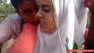 Desi Judva Bhai Bahan Latif Ltifa Rear End Outdoor Hijab Muslim
