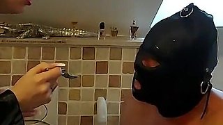 Miss Alessa Milano Feeding From Toilet Part 2