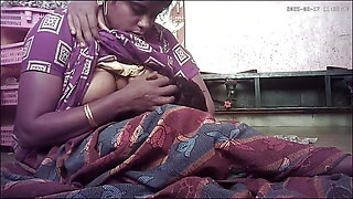 Indian village house wife milk eating housband enjoy movement