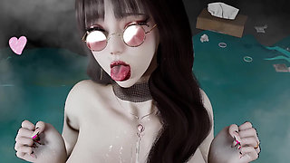 3D Huge Boobs Slut Cheating with Old Dick in the Pool