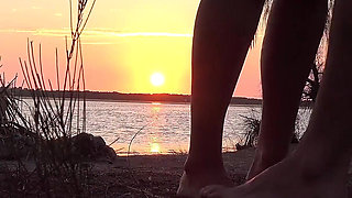Private island sunset fuck