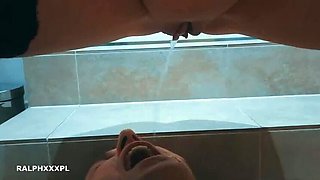 Long Morning Piss in Slave's Mouth - Human Toilet Drinks Urine