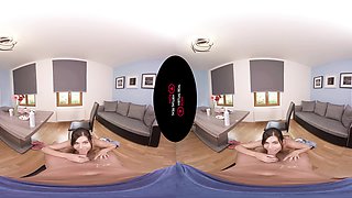 Food Porn - Petite Brunette Rides - Sexlikereal