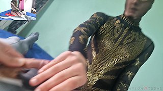 POV Elena Clark Leotard Masturbation