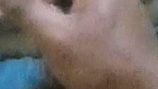 Cock Jerking in Front of New Maid