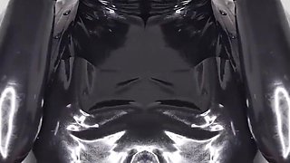Cum eating for Lady Valeska's rubber clinic