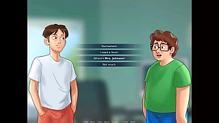 Summertime Saga: funny mishaps in the classroom episode