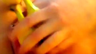 Extreme Pussy Pumping: Banana Fist on Webcam