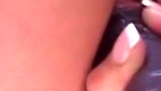 Babe in latex sexy outfit is totally destroyed by a bwc dude - closeup video