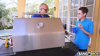 Bangbros - Monique Alexander eventually takes her daughter-in-law Adria Rae & Juan Loco in the bedroom for some rough xxx