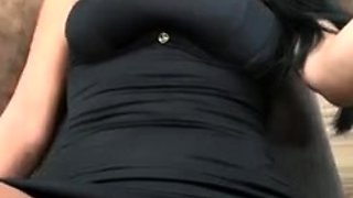 Blonde tight pussy babe solo toy fun in glamour masturbation