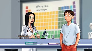Cartoon teacher and student get it on in summertime saga with Jrbro69