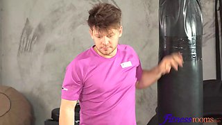 Five person group sex in the sport! - sport rooms