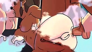 Anal orgies of celebrity toons