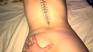my stepsister gave me a massage that ended with rough sex!