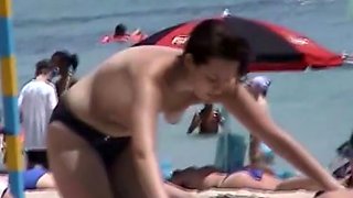 Puffy tits on the beach compilation part 3