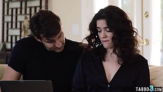 Petite babe banged roughly by the IT guy