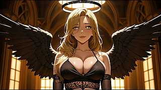 Blonde Angel with Big Tits Fucked  Ai-generated