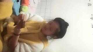 Cute amateur Asian web cam girl teases her great body