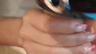 MILF POV Blowjob in Latex with Cum on Tongue