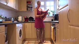 Your Step-Mom Maggie Gives You JOI in the Kitchen