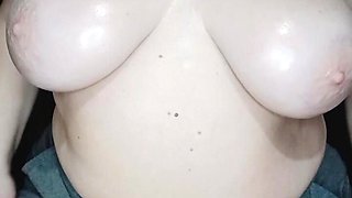 Oil on Big Tits