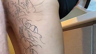 Asian College Girl First Sex on a Kitchen Table