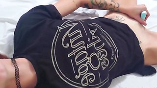 Close up solo beauty toying ass