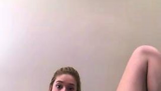 Hot amateur naked teen toys her pussy