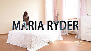 Black Beauty Masturbates Deep With Pink Toy