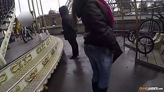 a guy picks up luna rival near eiffel tower and fucks her french hole