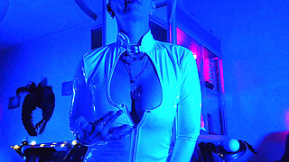 Goddess Eva Latex Domina Femdom Solo Fetish Toys Fuck BDSM Heels Pvc Big Ass MILF