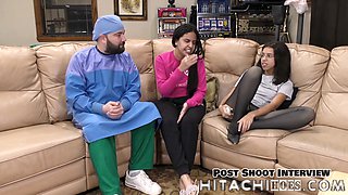 Pothead Alix Avery experiences her second wave of mandatory vibrator orgasms in POV