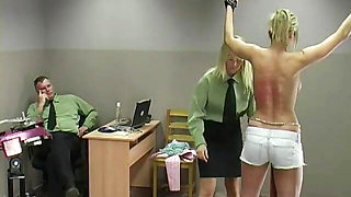 Tiffany Spanking Machine - Bare Back Whipping