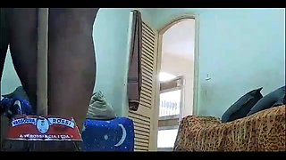 Maid Cleaning the House Naked with Her Big Pussy