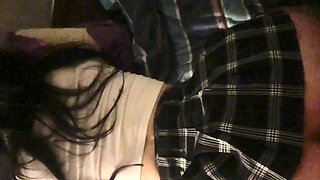 Busty amateur teen girlfriend hardcore action with cum