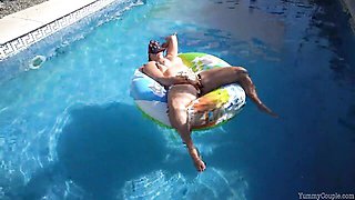 Desirable Yummy Couple's outside action