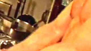 Very Hot Fuck in the Kitchen Witha Long Leg Beautiful Slut