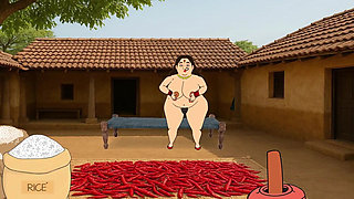 part 2     my  big ass mom  vimla    masturbating  using   a   brinjal  in  her  pussy