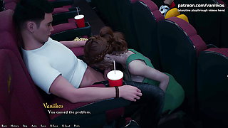 18yo Young Redhead Cinema Public Blowjob And Creampie - Being a DIK Episode 10 - #80