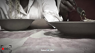 Handjob at Noodle Restaurant with Tinder Girlfriend, Outdoor!!!
