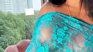 Amateur asian toyer toying at home