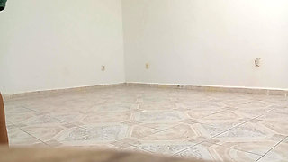 Chubby neighbor cleaning in the new apartment (part 2)