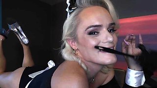 Cockhungry TS maid pounded by her boss