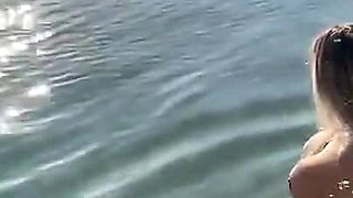 Monika Fox Morning Swimming Naked in the Bay