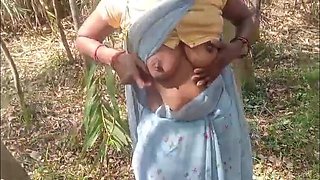 Desi Village Wife RadhaDevi Outdoor Hardcore Fuck - Indian Aunty Creampie Sex